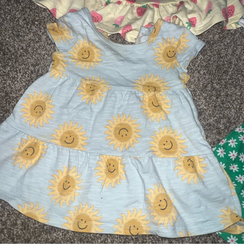 Baby Girl 0-3 months summer Dress Bundle summer clothing lot baby girls dresses - Picture 2 of 6